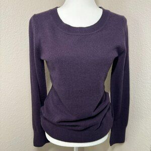 Purple Scoop Cashmere Sweater